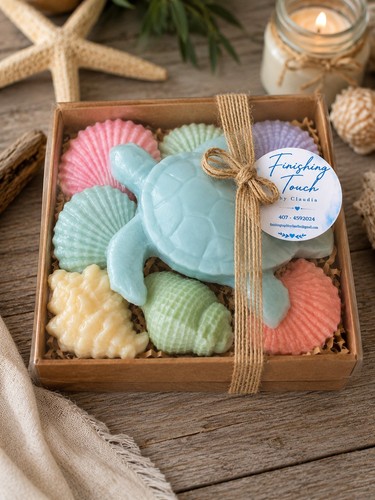 Blue sea turtle goat milk - blue, soap