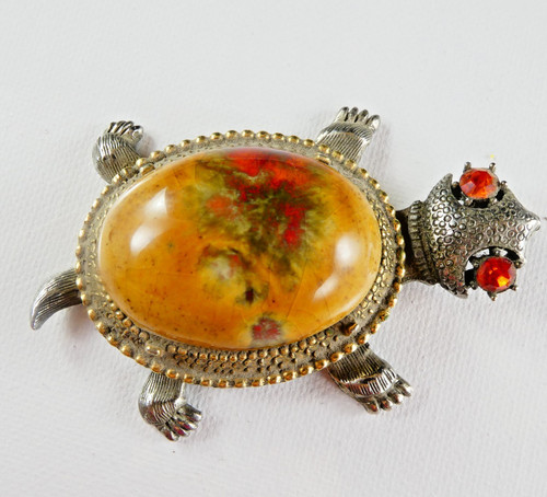 Vintage turtle trinket - turtle,